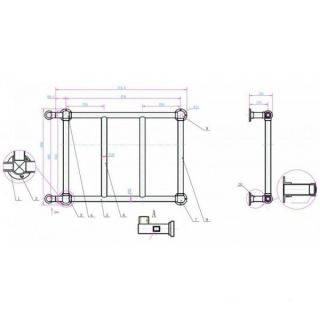 Электрический полотенцесушитель Boheme Palazzo бронза 714